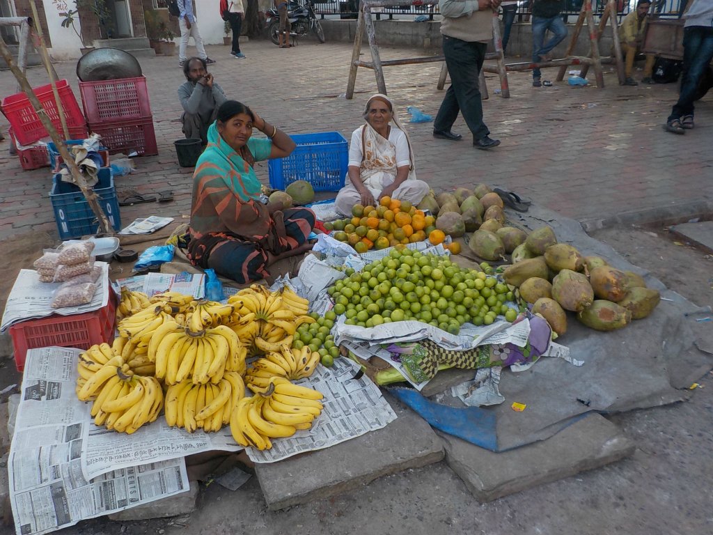 Fruits for sale close to the main railway station