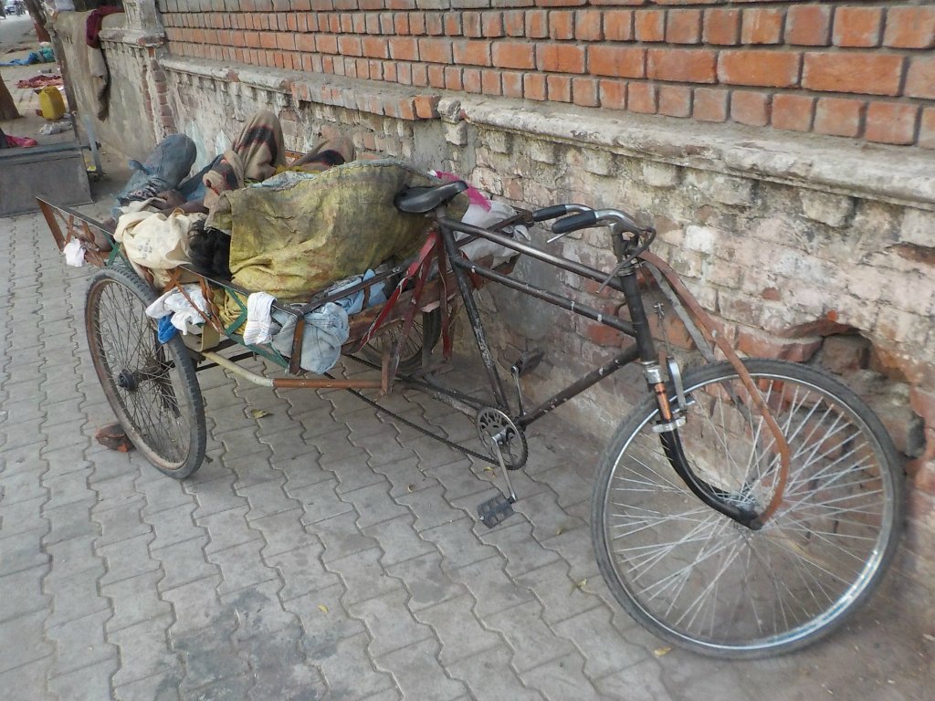 Does he own only this bicycle?